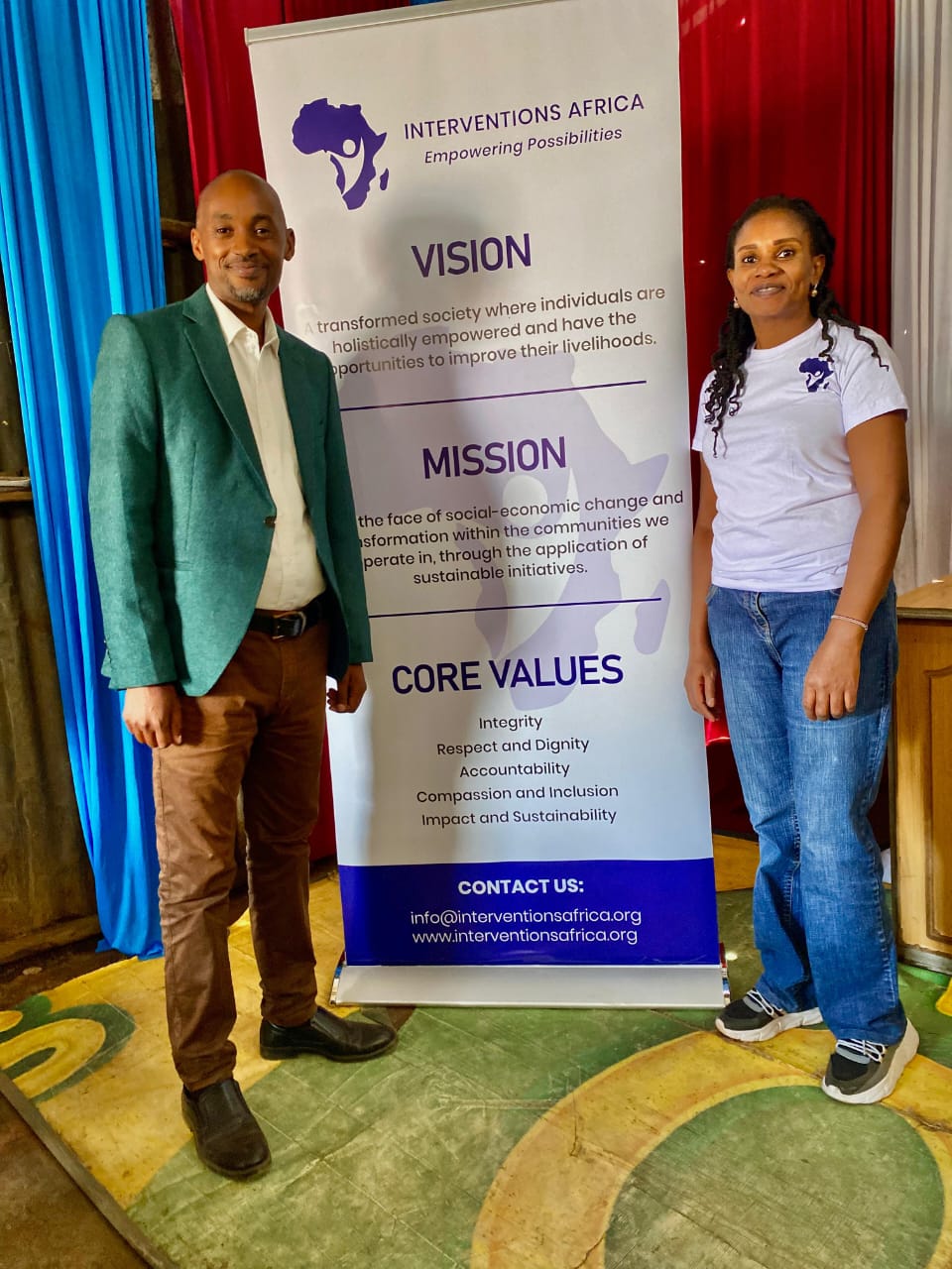 Festus Muasya with an Interventions Africa strategic partner